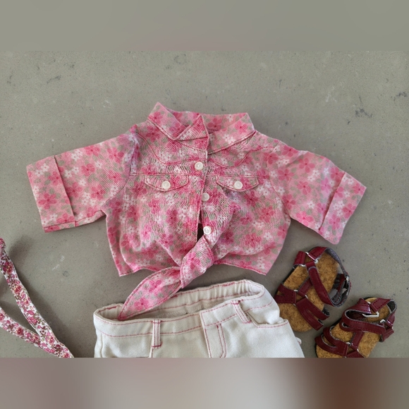 american girl doll nicki shorts and tie top outfit - Picture 2 of 8